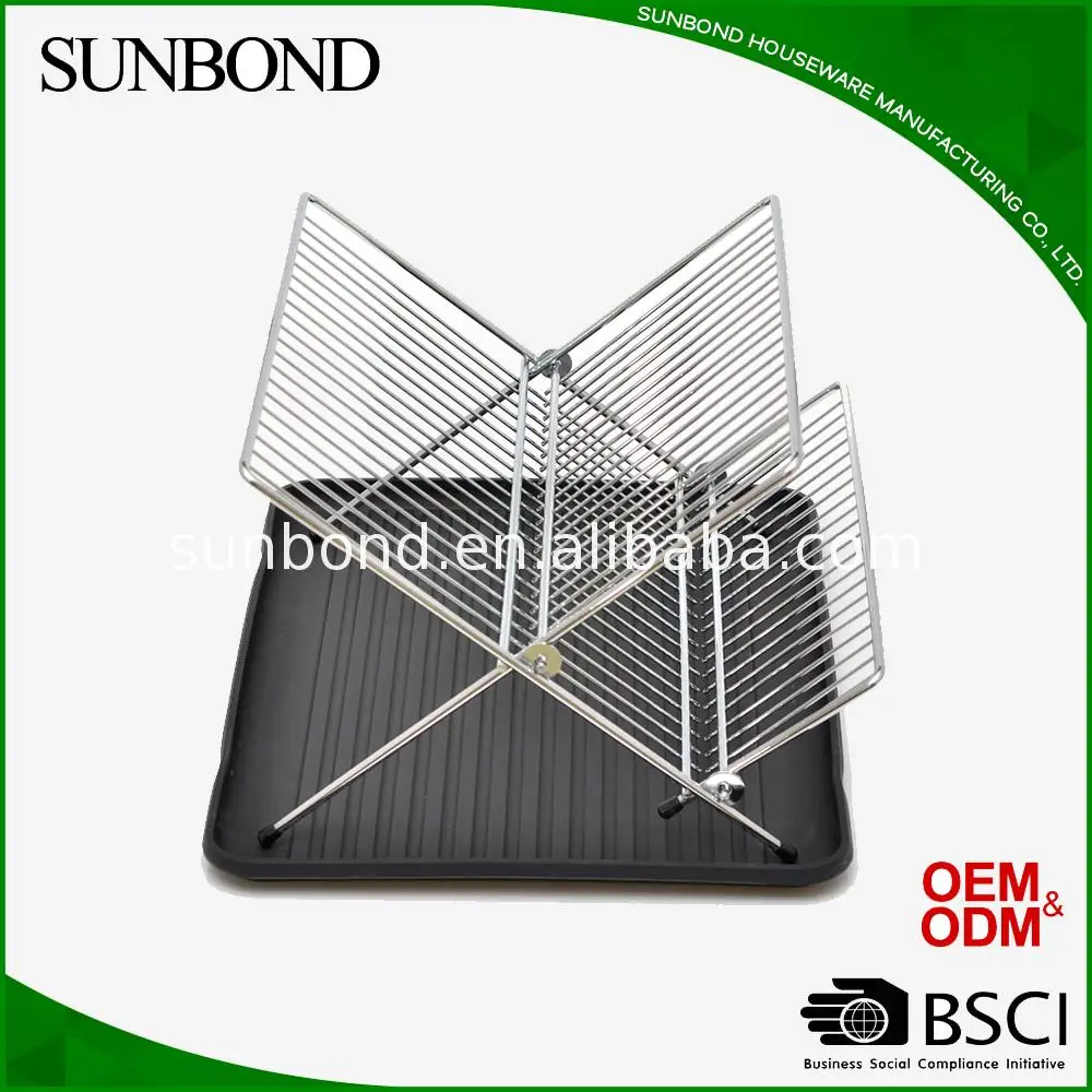 
Manufacturer large dish drainer with drip tray cutlery holder kitchen sink rack plate 