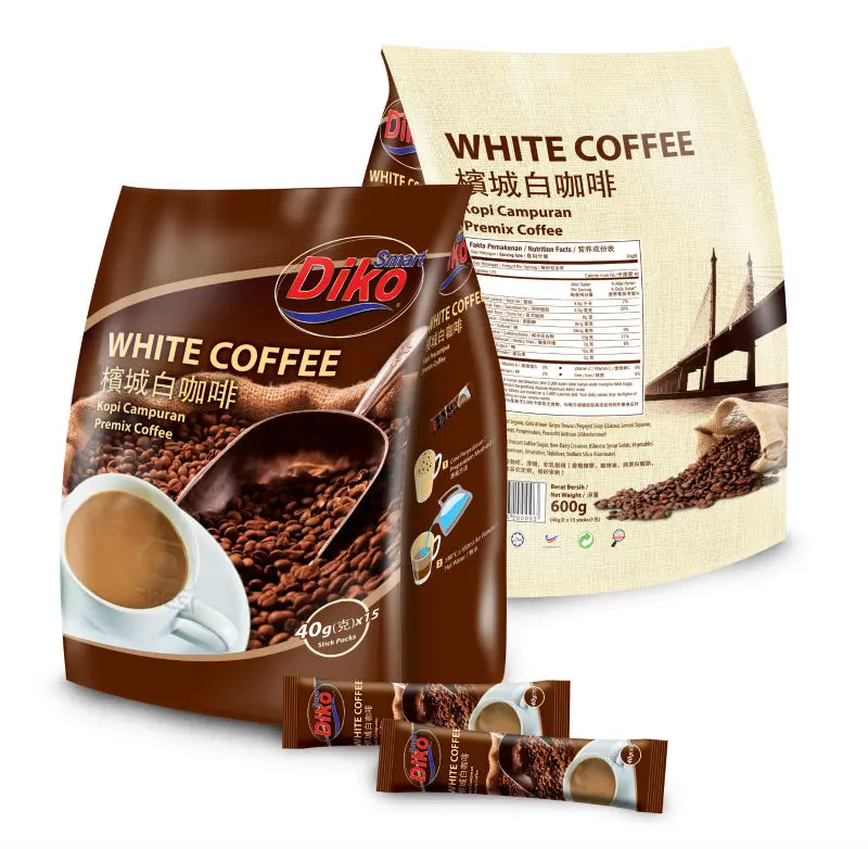 
Malaysia instant white coffee mix 3in1 600gm per pack 