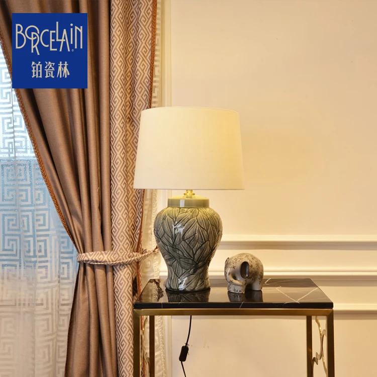 Chinese antique porcelain home desk decorative outlet hotel table lamp