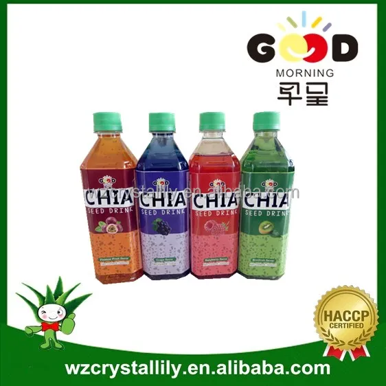 
290ml chia seed drink fruit beverage with fruit flavor 