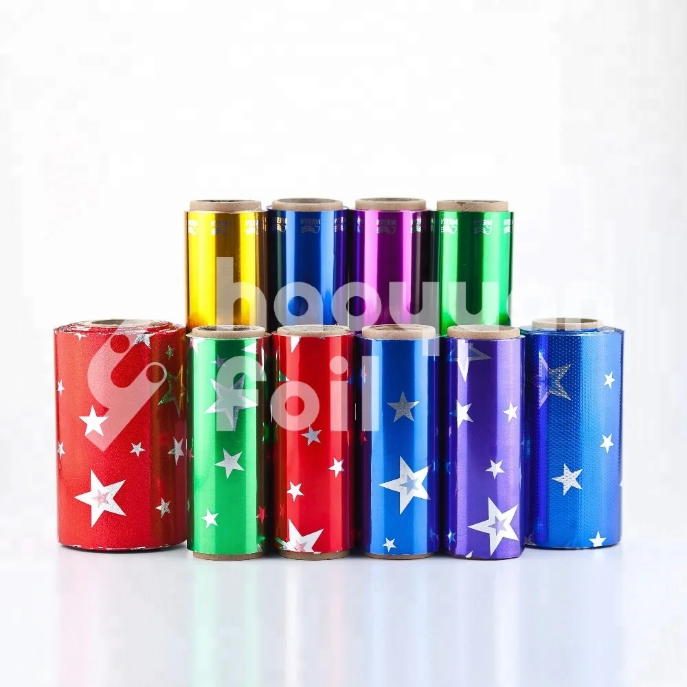 Disposable salon printing hairdressing foil aluminium foil roll or sheet 120mm 150mm