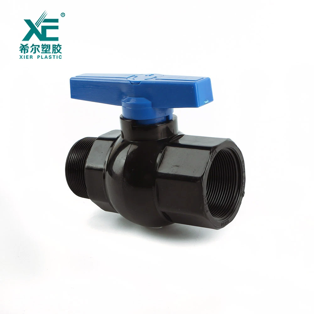 Free sample custom support 1  - 2 inch plastic female male F/M PVC ball valve