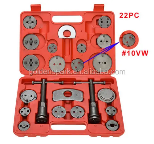 22pcs Universal Disc Brake Caliper Wind Back Tool Kit Piston Pad for Car Truck