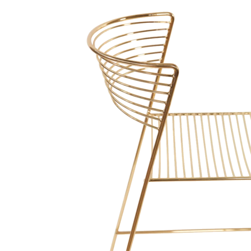 
Stylish gold wire counter stool 