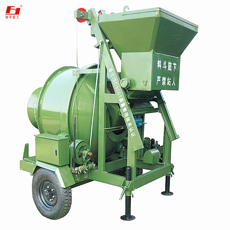 Independent production JZC350l  electric Climb the hopper concrete mixer With the pump