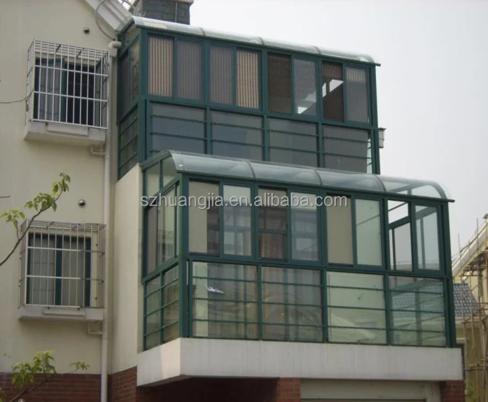 Garden Glass China Customized Sun Room with Bi-folding Security Door Supplier Hurricane Resistant 12ft *10 Ft Lowes Sunrooms