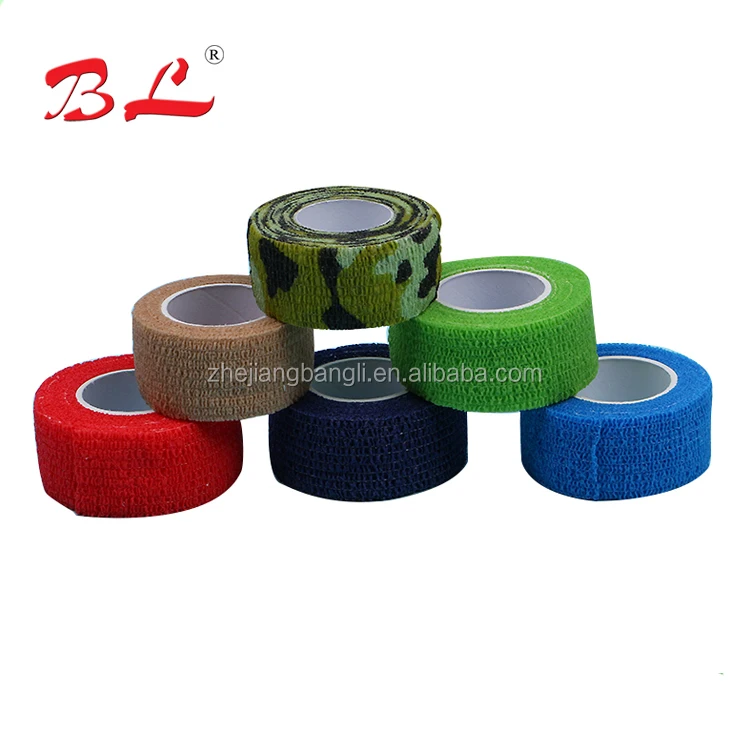 High elastic plaster waterproof cohesive tattoo grip cover wrap self adehere Horse Bandage Adhesive Tape