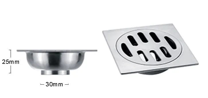 Sanitary ware casting stainless steel bathroom thin cover floor drain trap