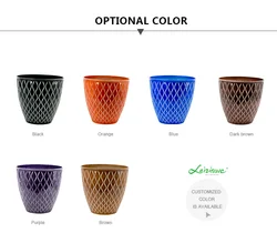 Factory outdoor garden modern wholesale planter plastic plant flower pot