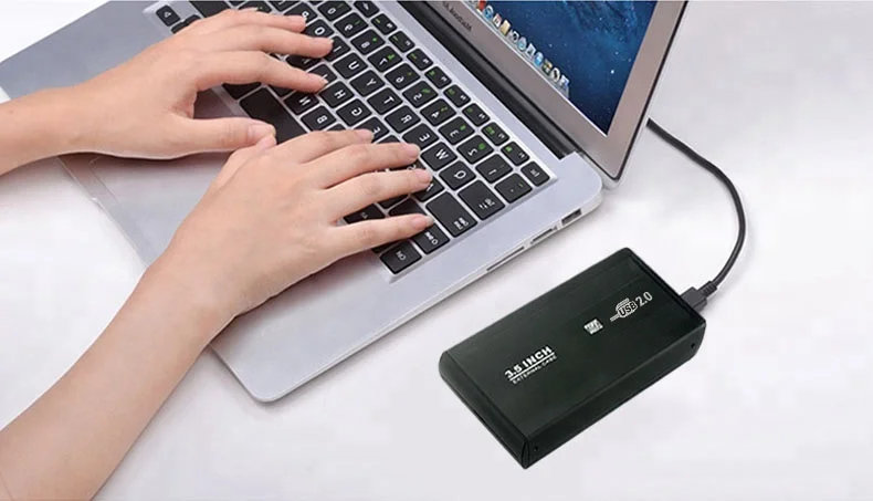Корпус для внешнего жесткого диска 3,5 дюйма из алюминия USB2.0 на SATA