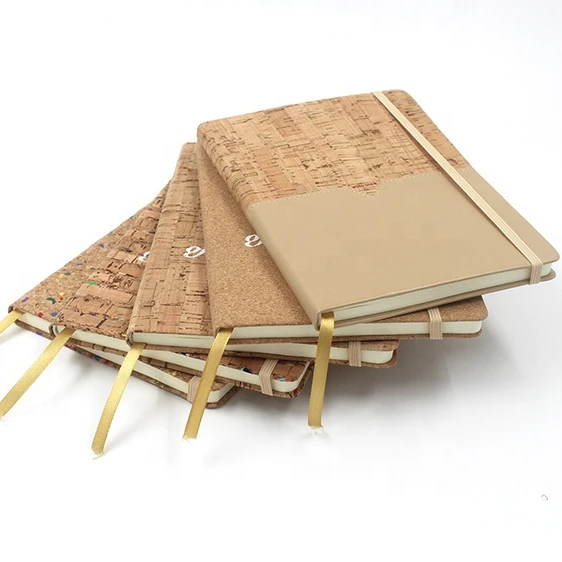 2019 new type a5  custom hardcover notebook cork board cover wood cover notebook