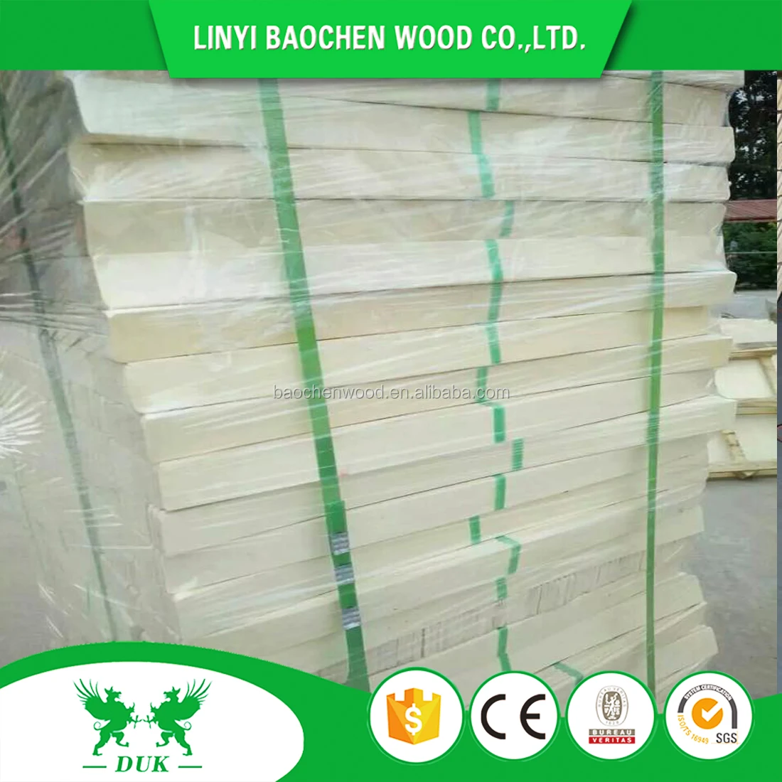 Factory Direct Sale Bleached Poplar Curved LVL Bed Slats/ Flat Poplar LVL For Bed Slats