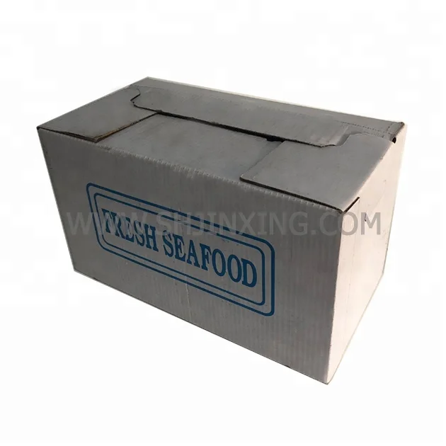 waterproof corrugated cardboard storage folding paper Export Tuna Packaging Seafood Carton Box