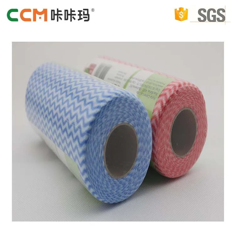 China factory customized disposable spunlace nonwoven fabric kitchen wiping cloths