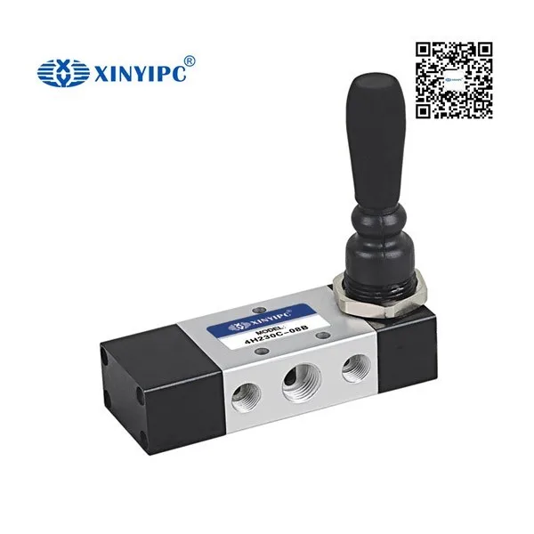 4H series Hand level valve Hand operate manual Pneumatic control valve air control valve