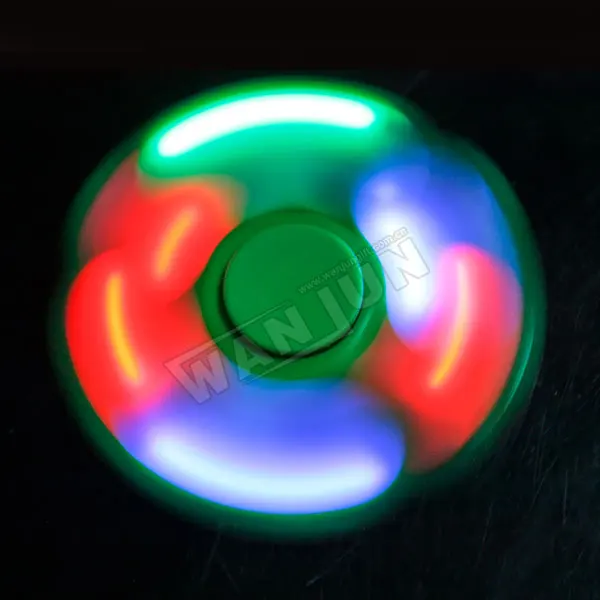 LED hand spinner glow in the dark/beautiful fidget spinner