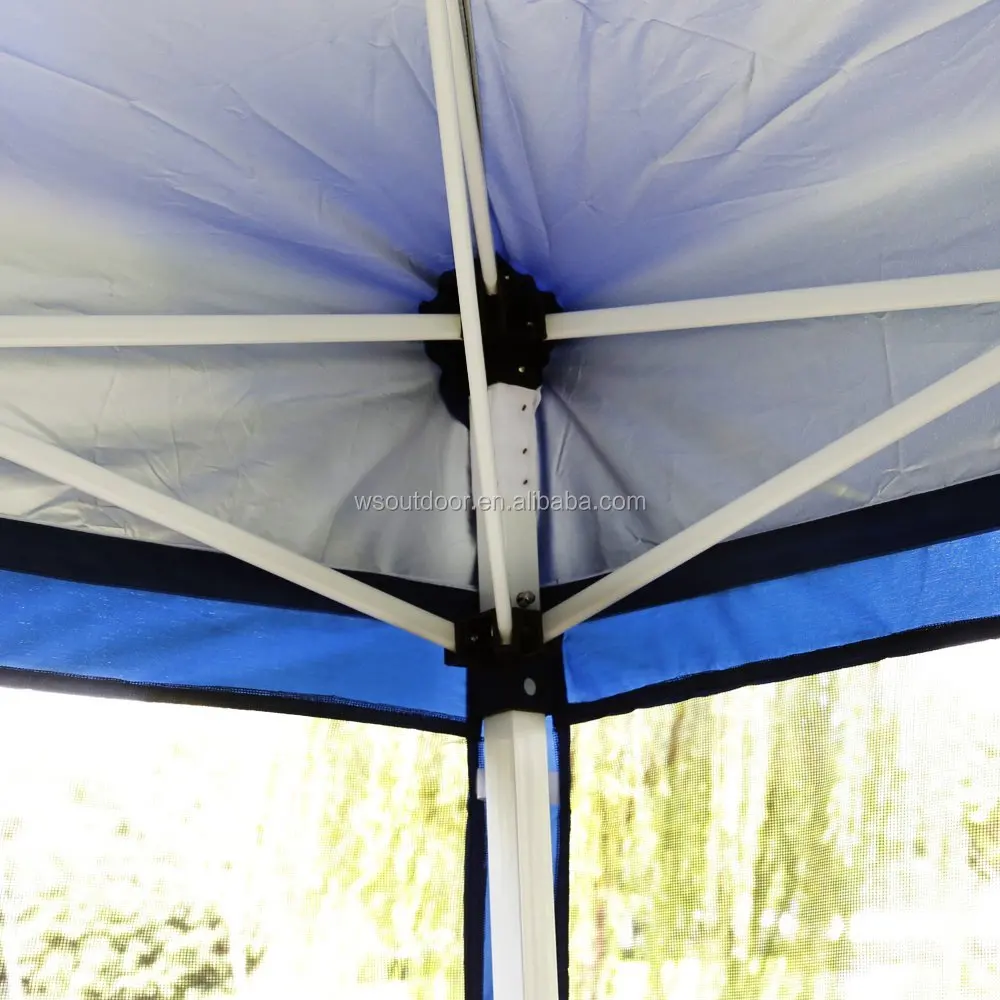 Outdoor Easy Pop Up Canopy Screen Party Tent with Mesh Side Walls 10 x 10 ft