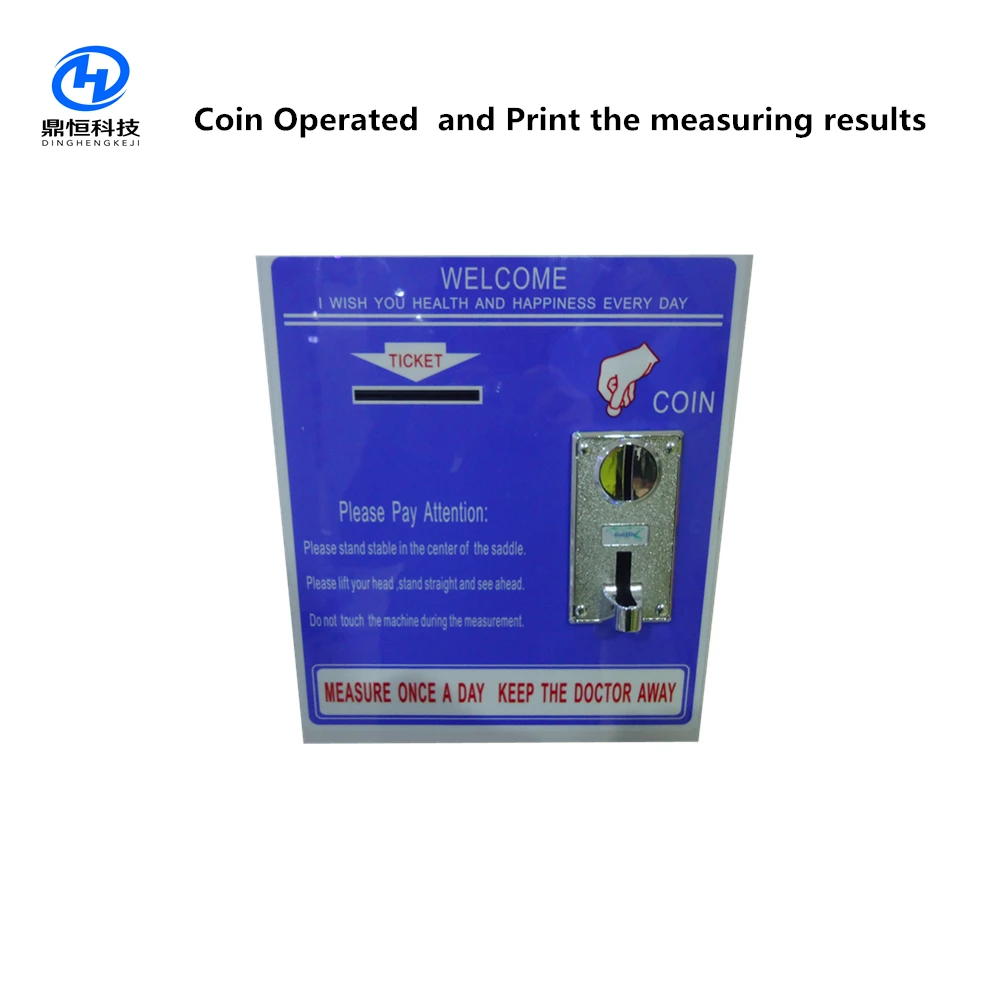 DHM-15B Coin operated height weight scale with blood pressure and BMI calculate