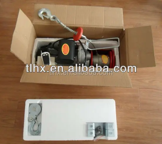 100кг-1000кг мини-электрическая лебедка 110V-беспроводной