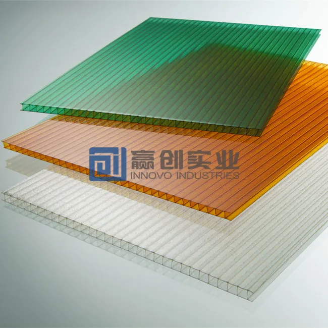 UV-coated policarbonato alveolar 7mm polycarbonate PC multiwall sheet