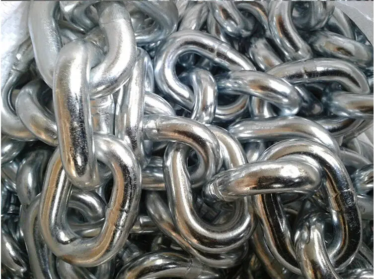 DIN763 steel galvanized link chain