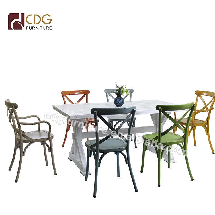 Industrial Metal Garden Cafe Restaurant Dining Chair Furniture French Aluminium Outdoor Indoor Modern Tables Chair Sets