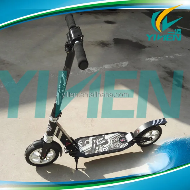 aluminum adult push dirt scooter inflatable air tire wheel kick scooter