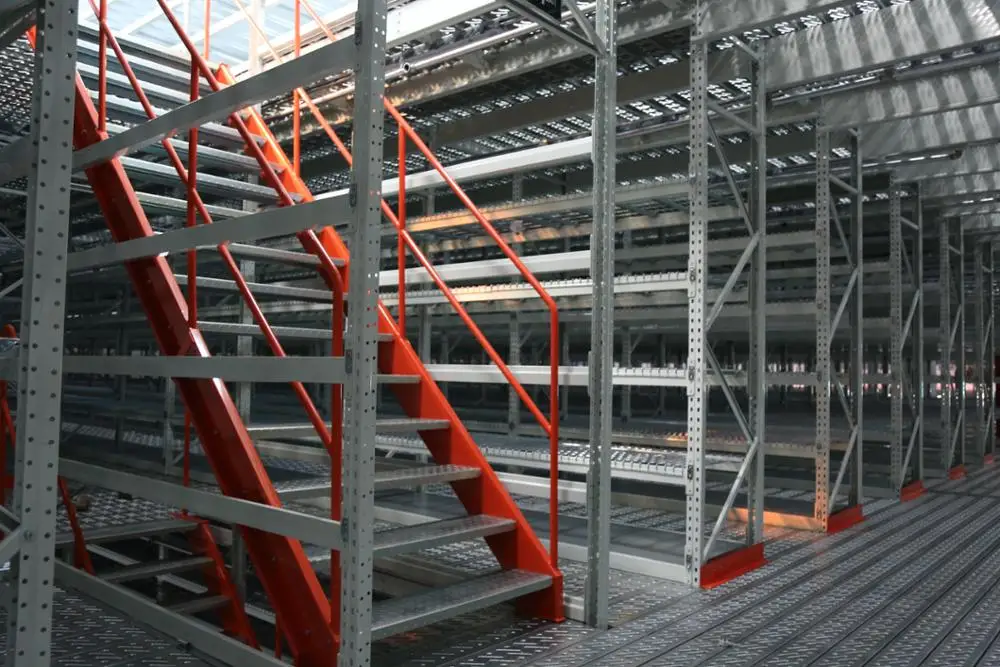 Heavy Duty High Quality OEM Warehouse Automated Storage Racking Steel Floor Platform Systems Multi-Level Mezzanine