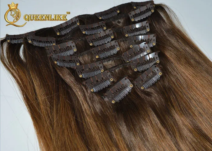 
Leading Hair Manufacturer High Quality No Smell Remy balayage Clip In Human Hair extensions 