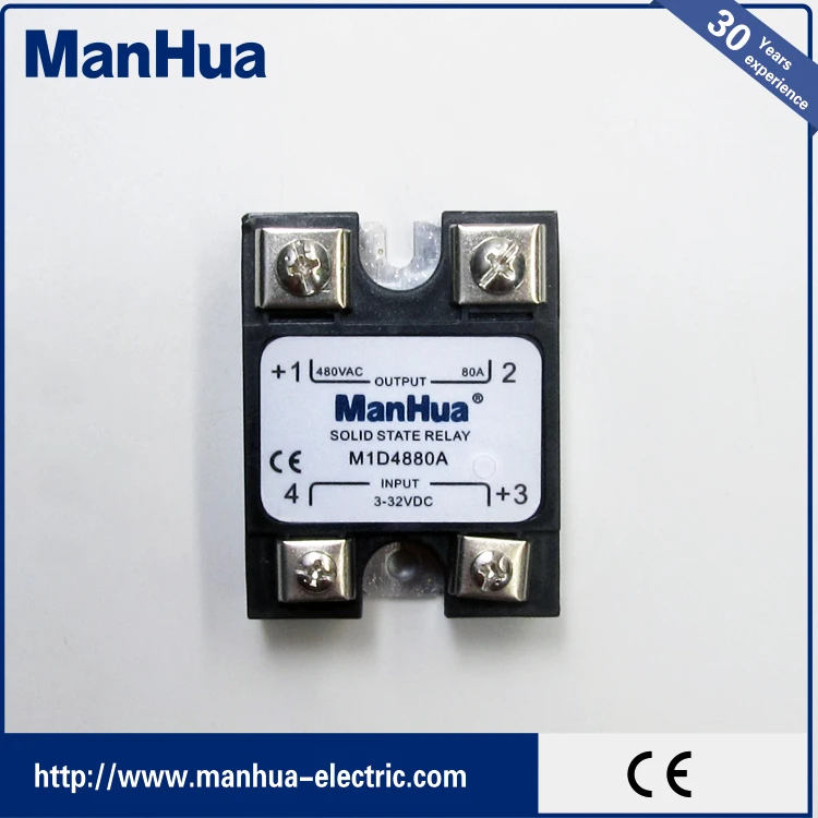 Однофазный ОКРУГ КОЛУМБИЯ управления ПЕРЕМЕННОГО ТОКА 3-32VDC 80A Твердотельные Реле/ССР Реле С CE