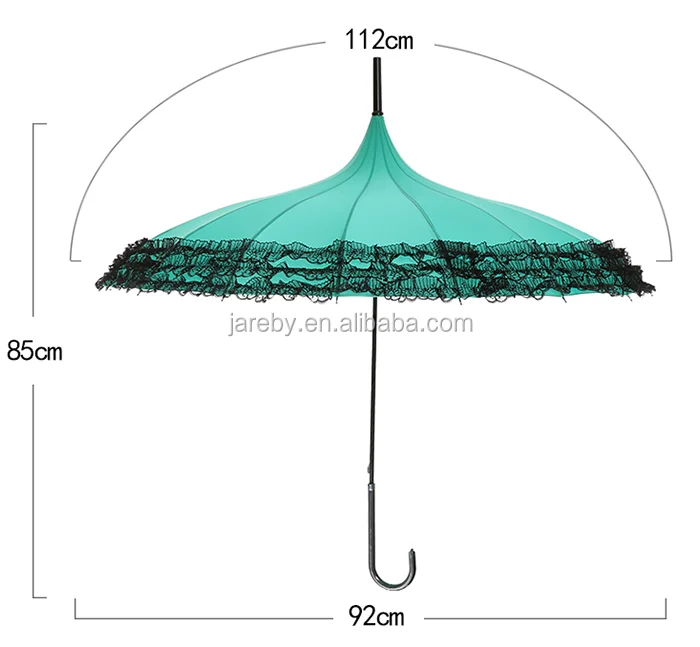 women wholesale pagoda parasol lace umbrella for wedding