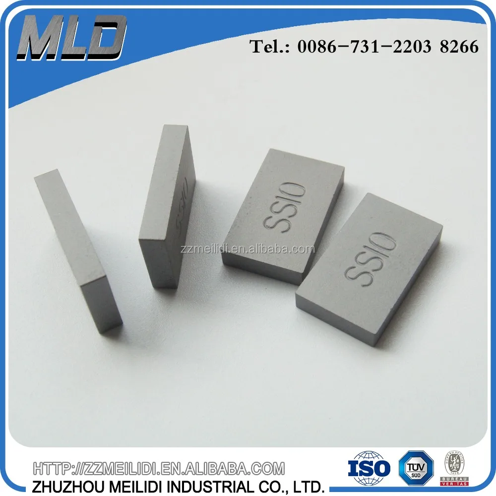 Italy Quality 20x12x3.5mm SS10 Carbide Tips Inserts for Cutting Stone