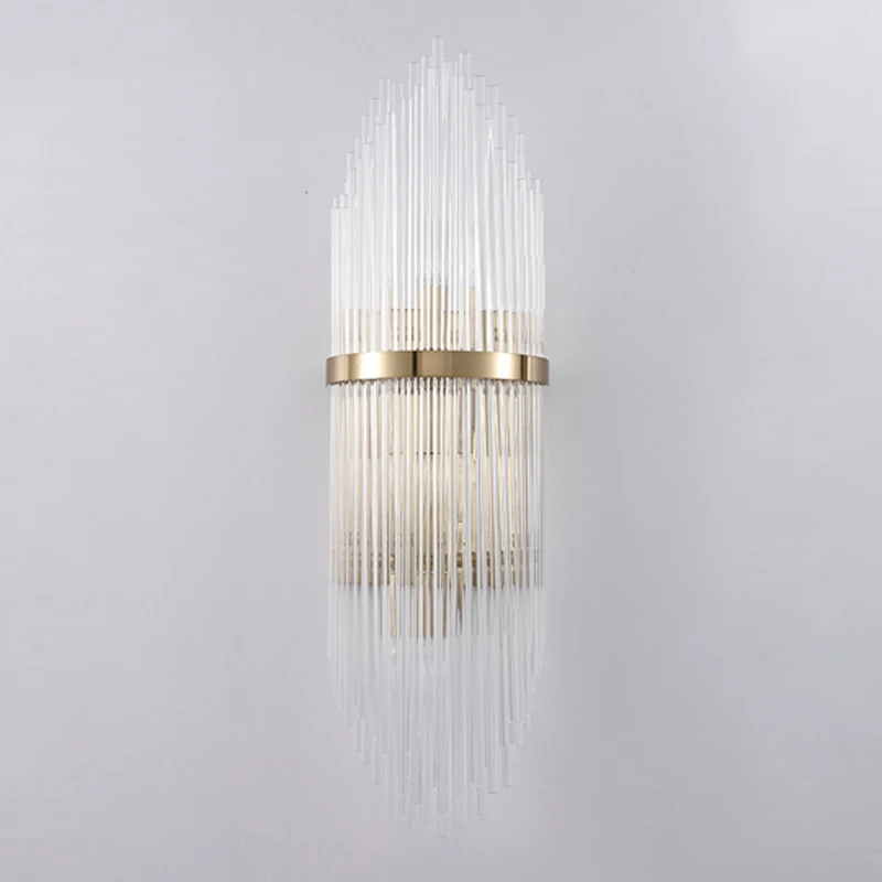 Postmodern Nordic Luxury Alloy Glass Wall lamp Wall Light Wall Sconce for Foyer Bedroom Corridor