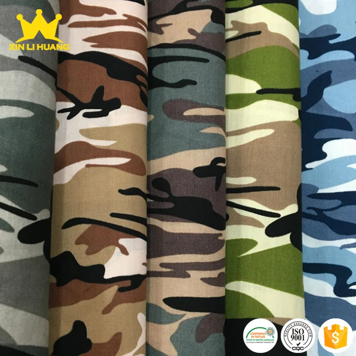 
Wholesale High Quality Various Style 100% Cotton Camo Printed Poplin Fabric 