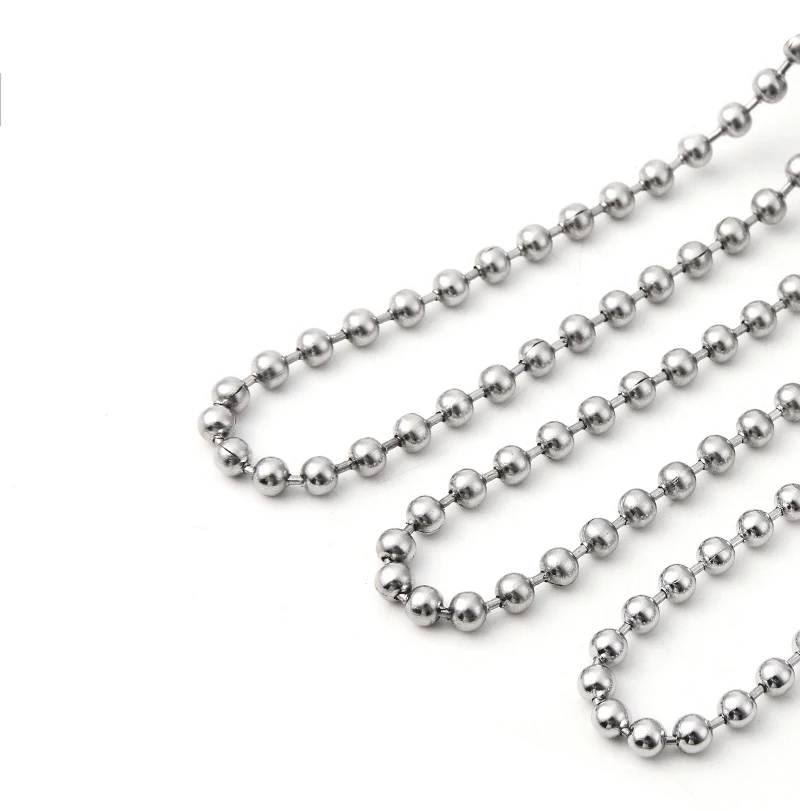 Wholesale Stainless Steel Round Bead Chain for Pendant Ball Chain