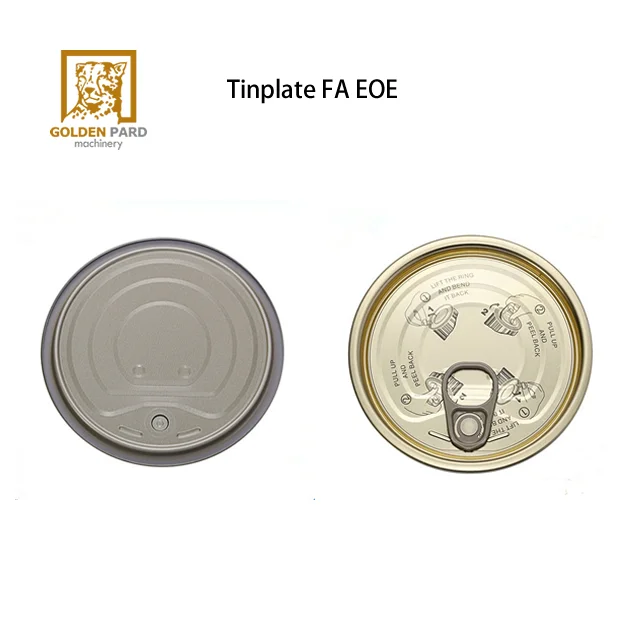 
Tinplate eoe easy open end tuna can for tuna fish canned packing 
