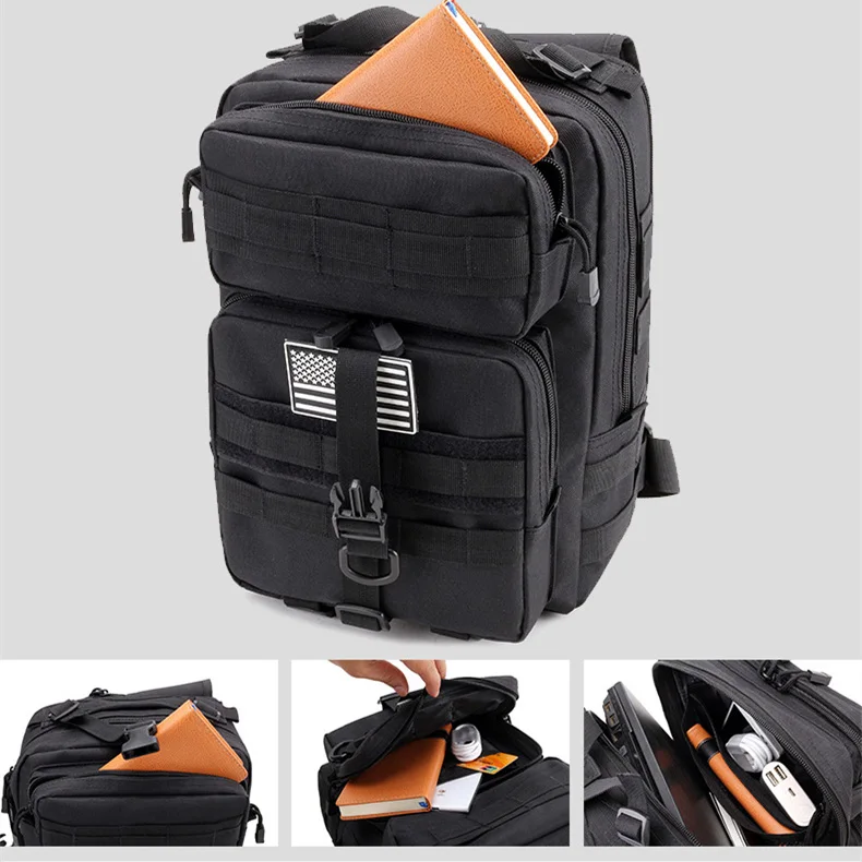 
Hiking Camping Hunting 20L Military Bag Tactical Assault Pack Sling Backpack Army Molle Waterproof Rucksack Chest Bag 