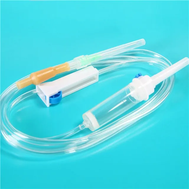 Disposable Infusion Drip Giving Set with infusion filter Flow Regulator