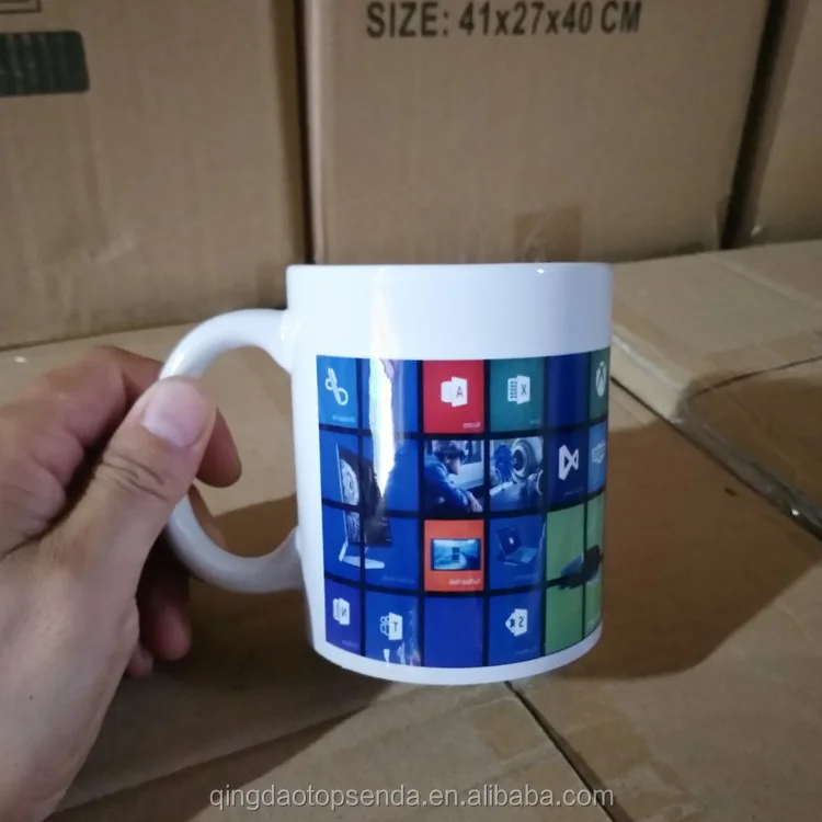 Высококачественная Белая сублимационная кружка класса А, 11 унций