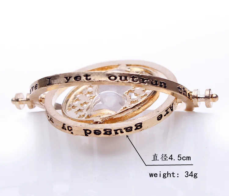 Модное ожерелье с песочными часами из фильма «Гарри Поттер» с золотым покрытием