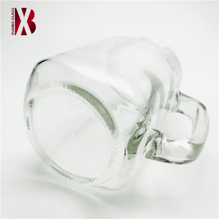 factory stock price 480 ml maison container glass mason jars with handle