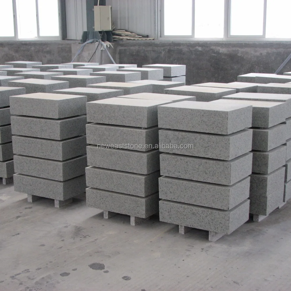 Landscaping stone Light Grey Granite Edging Border Kerb Ramp Stone Prices