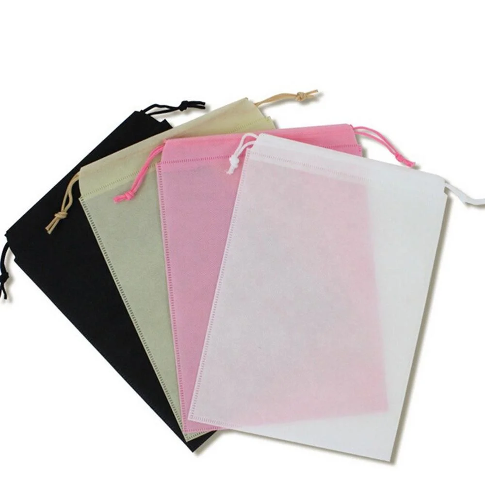 Hot Sale High Quality OEM Wholesale Packing Bag CMYK Printing Promotional  Custom Logo Non Woven Drawstring Shoe Bag