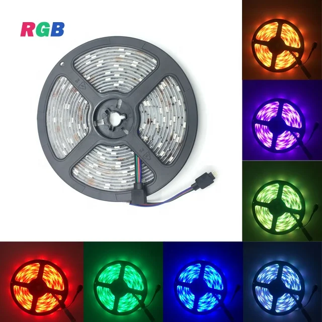 12V 5M 150leds Color Changing Waterproof 5050 RGB LED Strip Kit with 24 key ir remote controller & 12v 5a power adapter