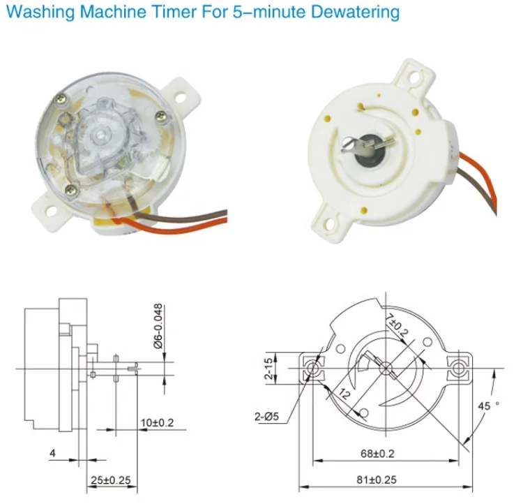 
Hot Sale spare parts timer washing machine timer DXT5 