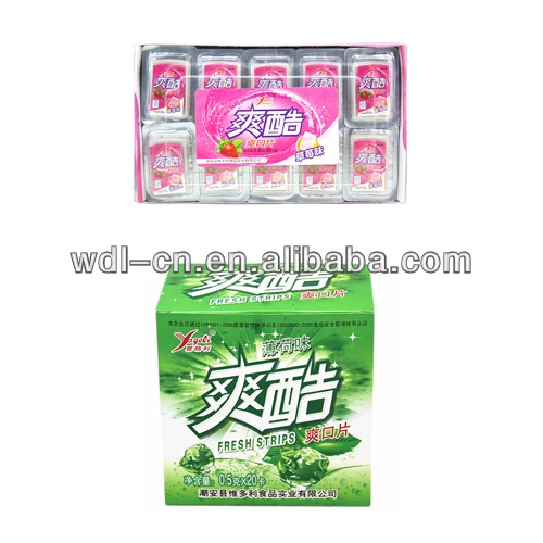 
Paper candy fresh strips mouth breath fresh mint VC-F020 