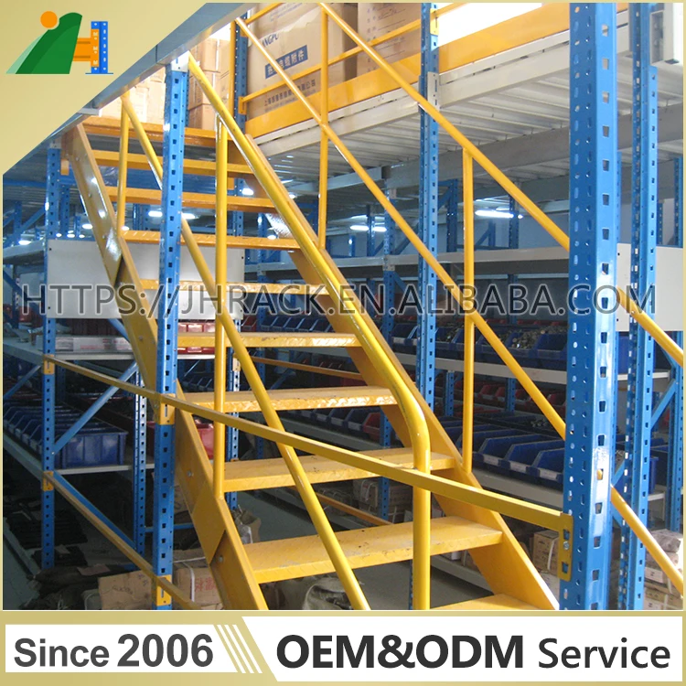 Factory hot sale multi-tier racking with stairs