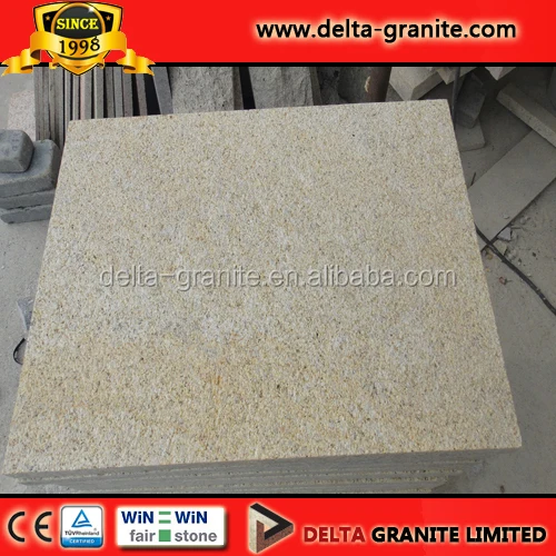 Yellow stone in granite for paving