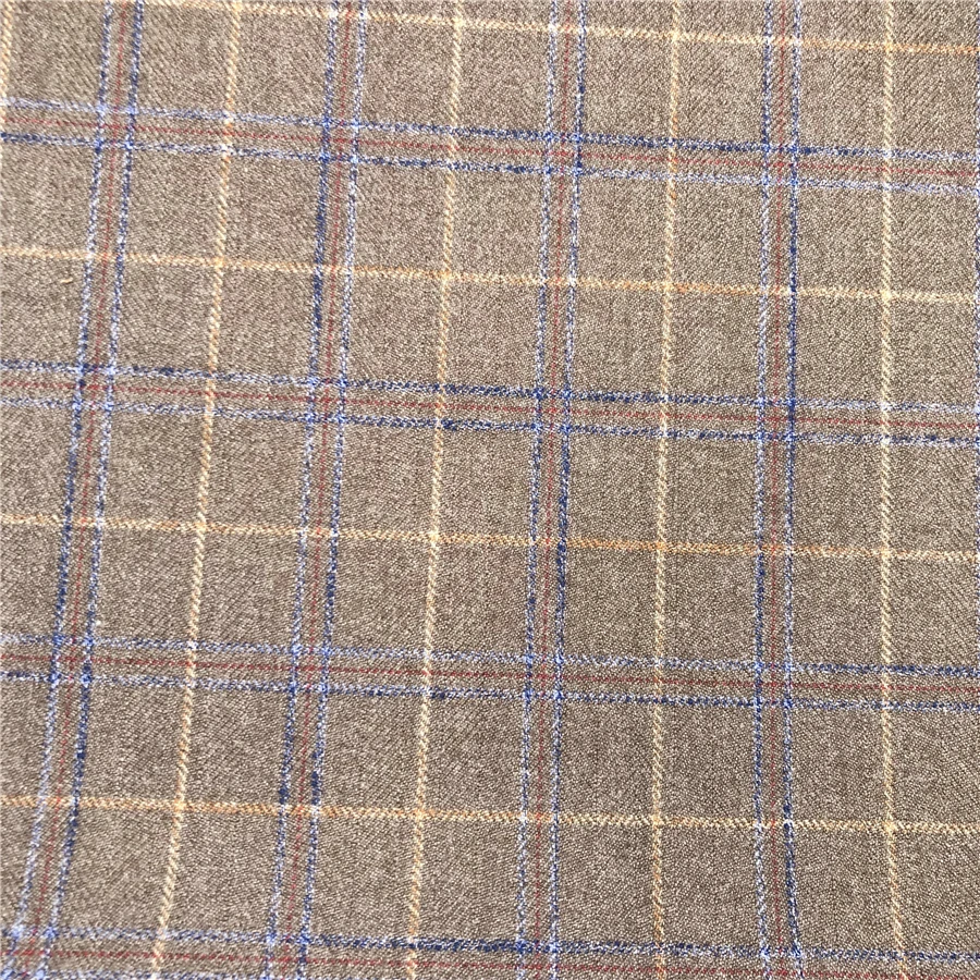 Новинка 65 полиэстер 35 искусственный материал клетчатый узор текстурированный костюм мужской осенний костюм брючный Блейзер Пальто тяжелая ткань для ткани