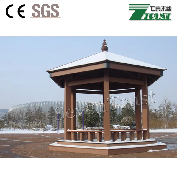 Wooden composite WPC garden pavilion price